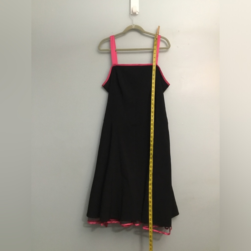 dressbarn Black Dress with Pink Trim - Picture 9 of 13